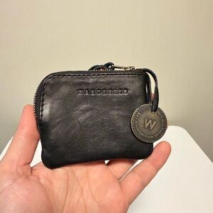 WANDERERS Travel Co Turquoise Buttersoft Leather VENETIAN Card Wallet / Coinbag